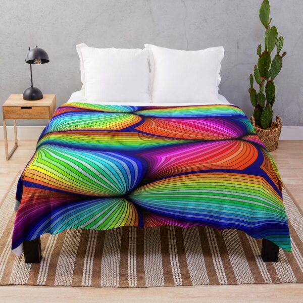 Item preview, Psychedelic Rainbow Pattern - Geometric Fan Lines designed and sold by RAYBIL.