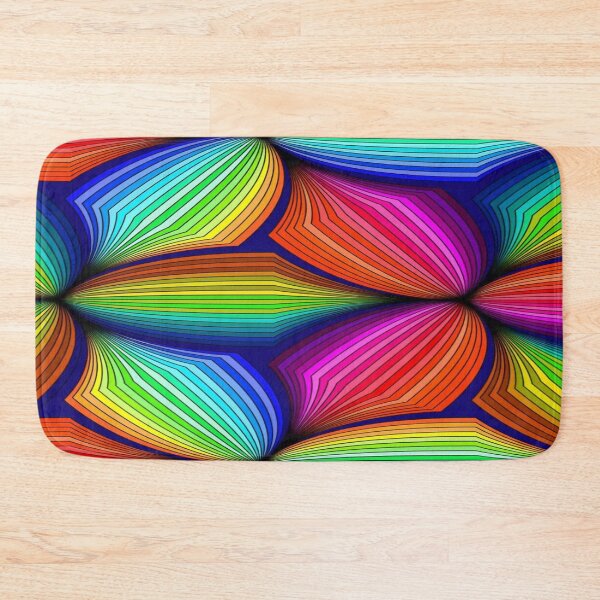 Item preview, Psychedelic Rainbow Pattern - Geometric Fan Lines designed and sold by RAYBIL.