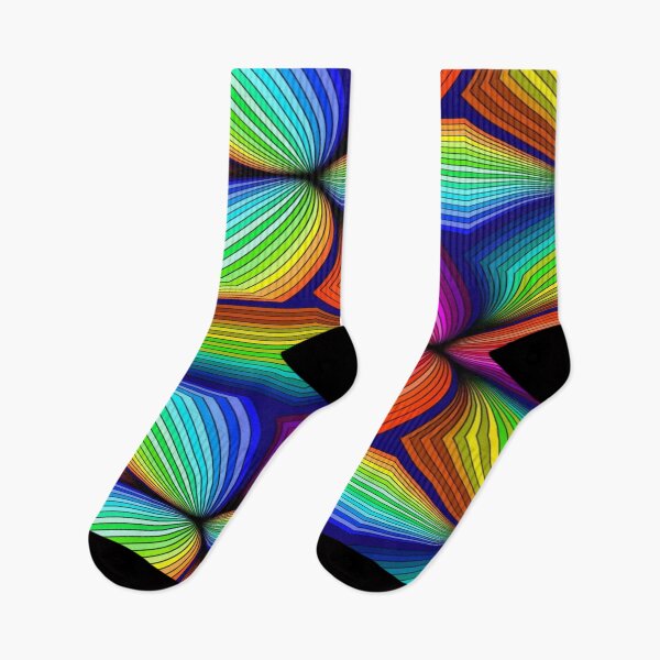 Item preview, Psychedelic Rainbow Pattern - Geometric Fan Lines designed and sold by RAYBIL.