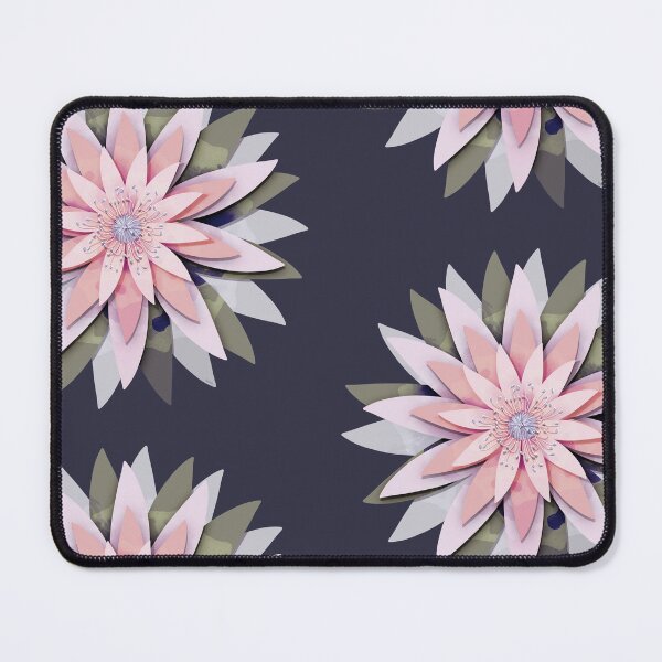 Item preview, Faux Papercut Pink Lotus Floral Mandala designed and sold by Karin Taylor.