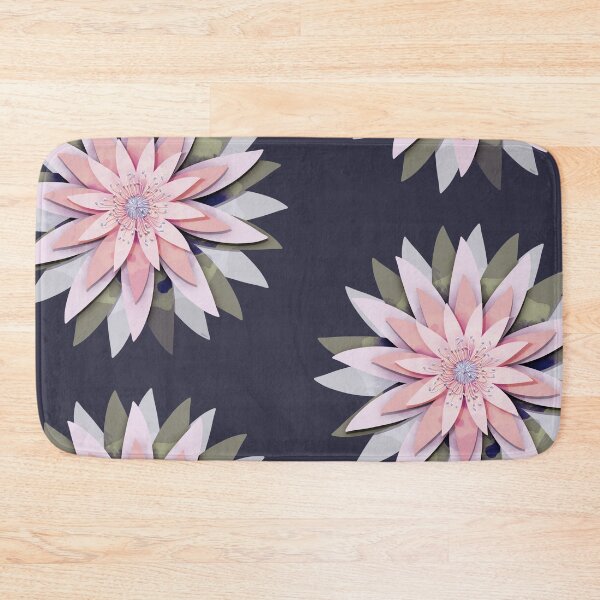 Item preview, Faux Papercut Pink Lotus Floral Mandala designed and sold by Karin Taylor.