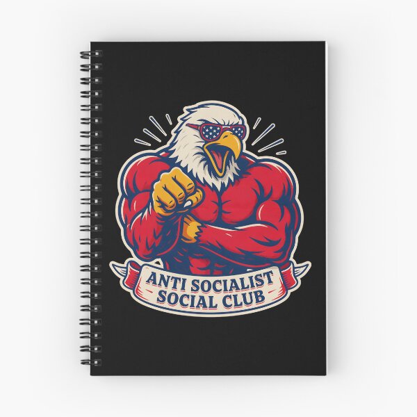 Item preview, Anti Socialist Social Club Retro Funny Political for Patriots designed and sold by Redgiant87x.