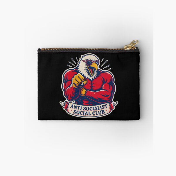 Item preview, Anti Socialist Social Club Retro Funny Political for Patriots designed and sold by Redgiant87x.