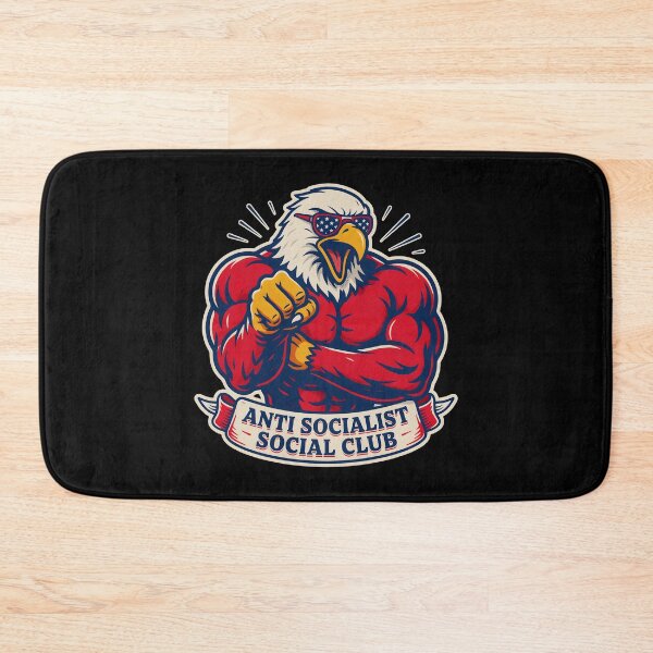 Item preview, Anti Socialist Social Club Retro Funny Political for Patriots designed and sold by Redgiant87x.