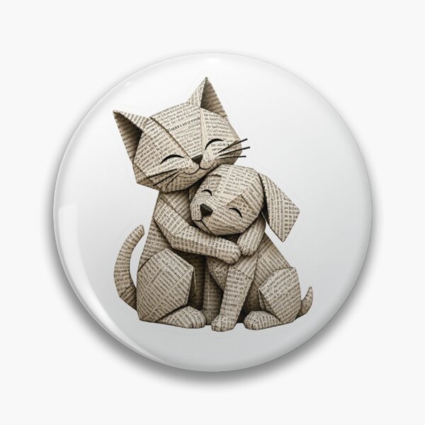 Item preview, Origami Cat Hugging Tiny Kitten designed and sold by Snurly.