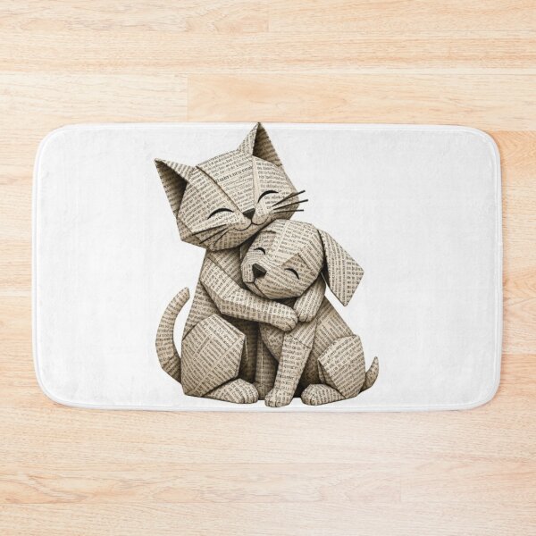 Item preview, Origami Cat Hugging Tiny Kitten designed and sold by Snurly.