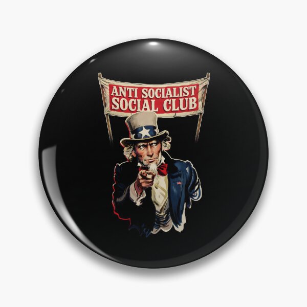 Item preview, Anti Socialist Social Club Vintage Anti Socialism Humor designed and sold by Redgiant87x.