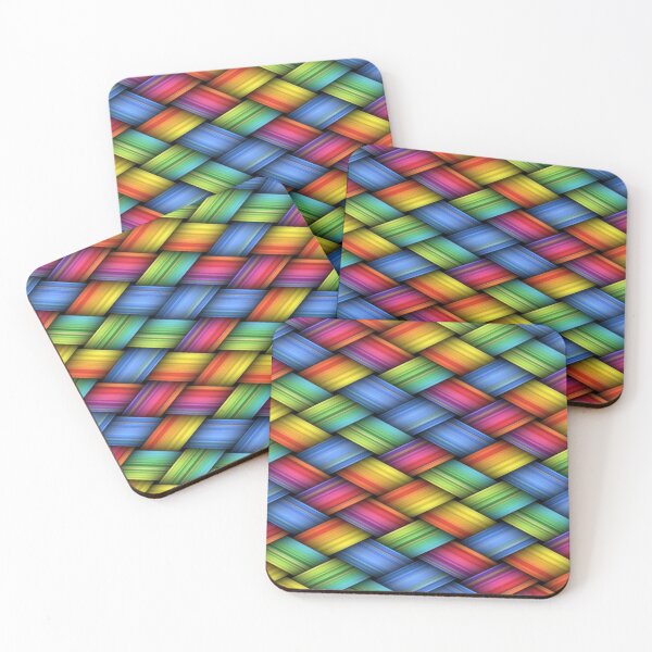 Item preview, Rainbow Weaving - Multicolored Braided Geometric Pattern designed and sold by RAYBIL.