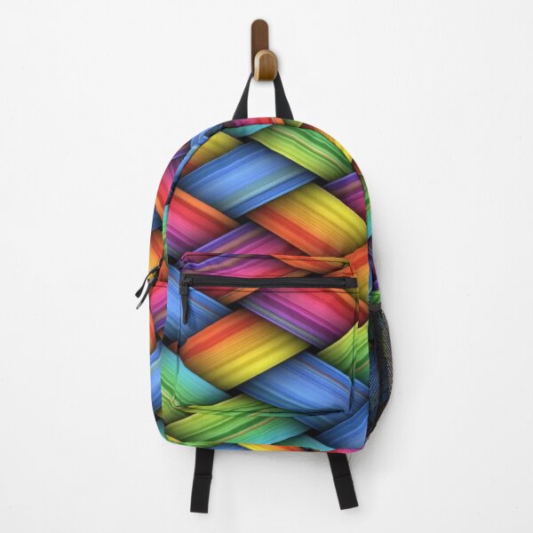 Item preview, Rainbow Weaving - Multicolored Braided Geometric Pattern designed and sold by RAYBIL.
