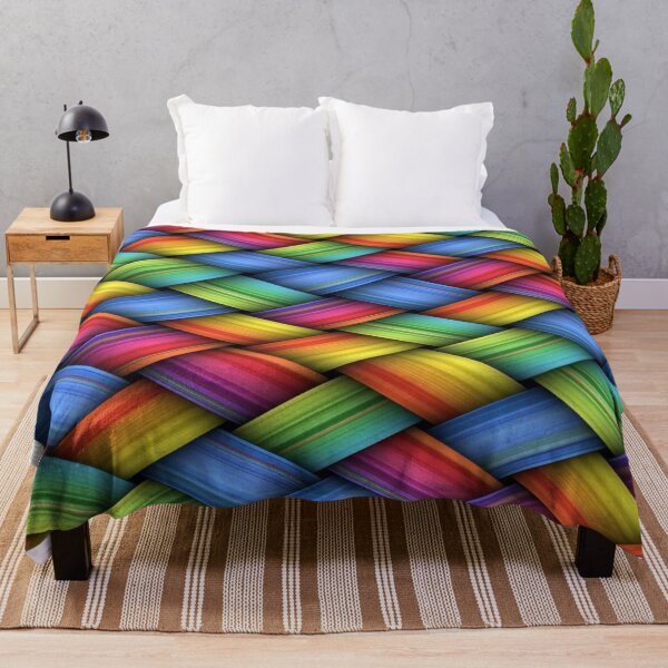 Item preview, Rainbow Weaving - Multicolored Braided Geometric Pattern designed and sold by RAYBIL.