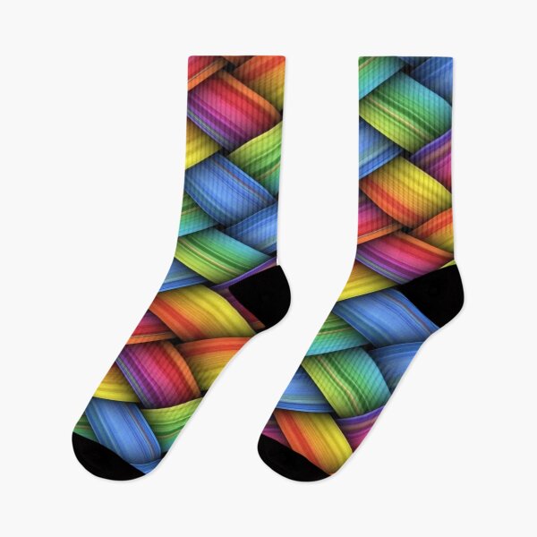 Item preview, Rainbow Weaving - Multicolored Braided Geometric Pattern designed and sold by RAYBIL.