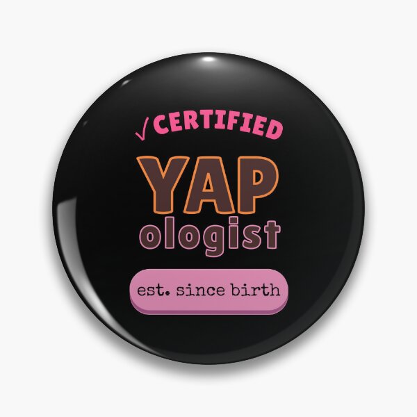 Item preview, Certified YAPologist Funny Sticker Gift For Talkative Friend Humor Art designed and sold by SapphosWeave.