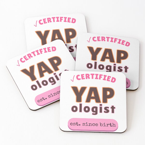 Item preview, Certified YAPologist Funny Sticker Gift For Talkative Friend Humor Art designed and sold by SapphosWeave.