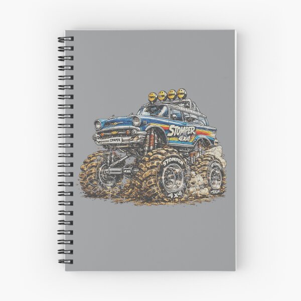 Item preview, Stomper 4X4 Monster Truck Chevy Nomad  T-Shirt Retro Stripes Graphic. designed and sold by BlueLineLAX.