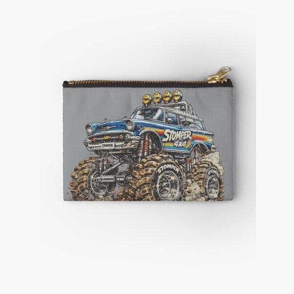Item preview, Stomper 4X4 Monster Truck Chevy Nomad  T-Shirt Retro Stripes Graphic. designed and sold by BlueLineLAX.