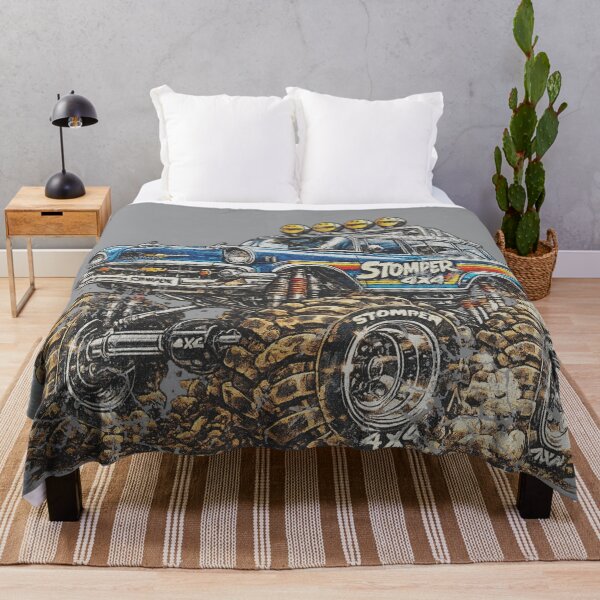 Item preview, Stomper 4X4 Monster Truck Chevy Nomad T-Shirt Retro Stripes Graphic. designed and sold by BlueLineLAX.