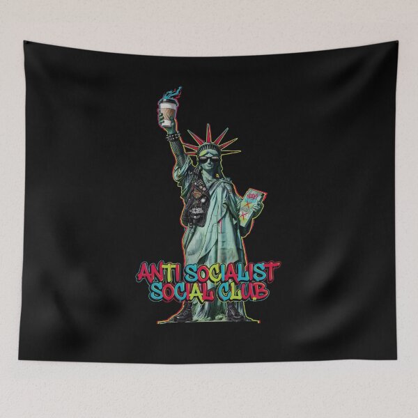 Item preview, Anti Socialist Social Club Patriotic Funny Political designed and sold by Redgiant87x.