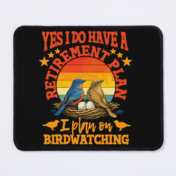 Item preview, My Retirement Plan Is Birds - Funny Bird Watching Retro Sunset Art designed and sold by BendyBeasts.