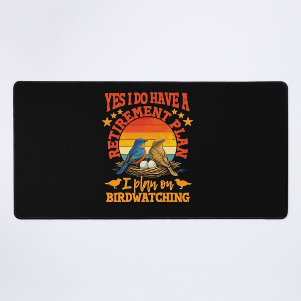 Item preview, My Retirement Plan Is Birds - Funny Bird Watching Retro Sunset Art designed and sold by BendyBeasts.
