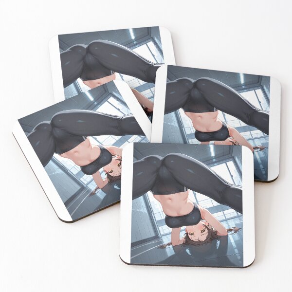 Item preview, Digital Illustration - Female Athlete in Balance, Artistic and Stylized Performance designed and sold by AnimeShin.