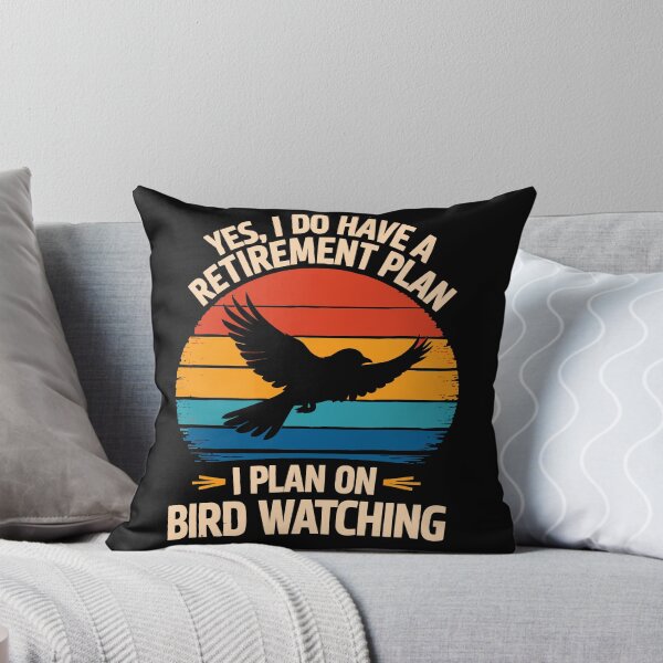 Item preview, My Retirement Plan Is Birds - Funny Bird Watching Retro Sunset Art designed and sold by BendyBeasts.
