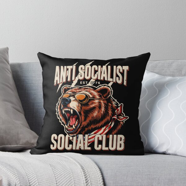 Item preview, Anti Socialist Social Club Classic Funny Political Meme  designed and sold by Redgiant87x.