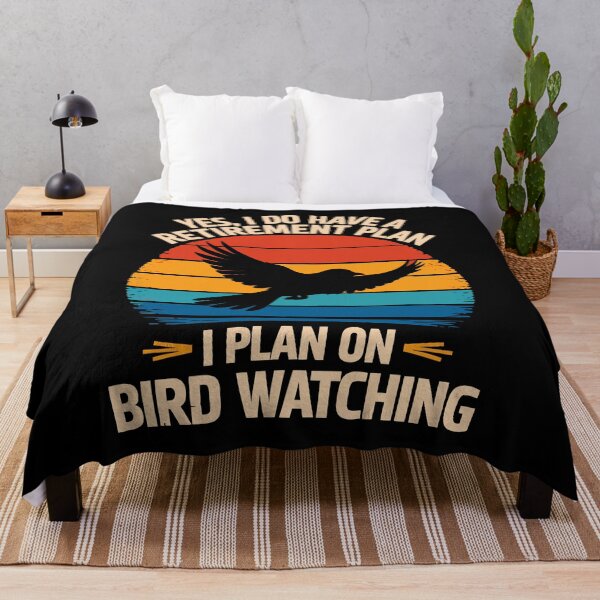 Item preview, My Retirement Plan Is Birds - Funny Bird Watching Retro Sunset Art designed and sold by BendyBeasts.