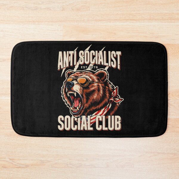 Item preview, Anti Socialist Social Club Classic Funny Political Meme  designed and sold by Redgiant87x.