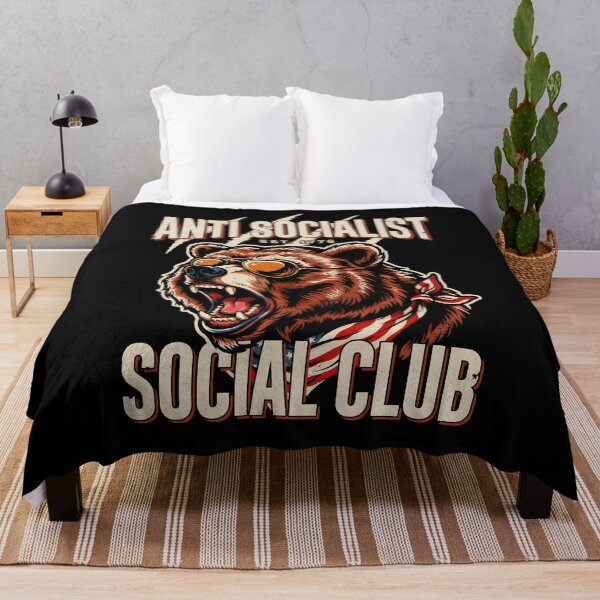Item preview, Anti Socialist Social Club Classic Funny Political Meme designed and sold by Redgiant87x.