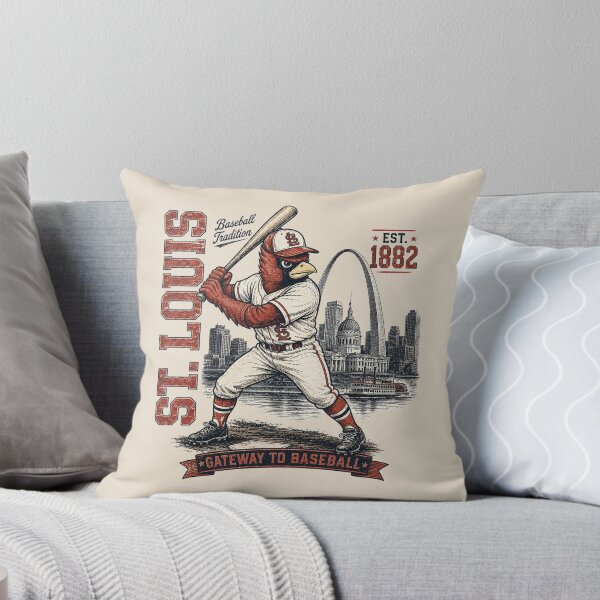 Item preview, Vintage St. Louis Baseball, Gateway City Retro Baseball, Historic Baseball Art designed and sold by GhostDawgs.