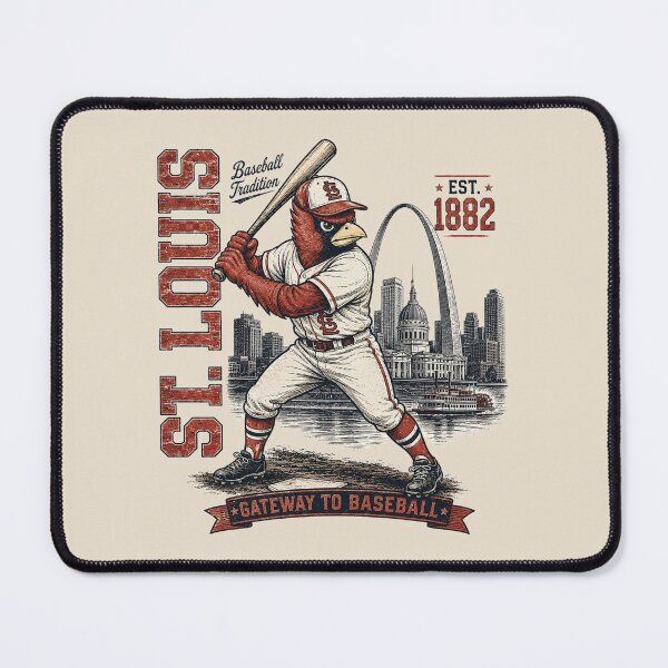 Item preview, Vintage St. Louis Baseball, Gateway City Retro Baseball, Historic Baseball Art designed and sold by GhostDawgs.