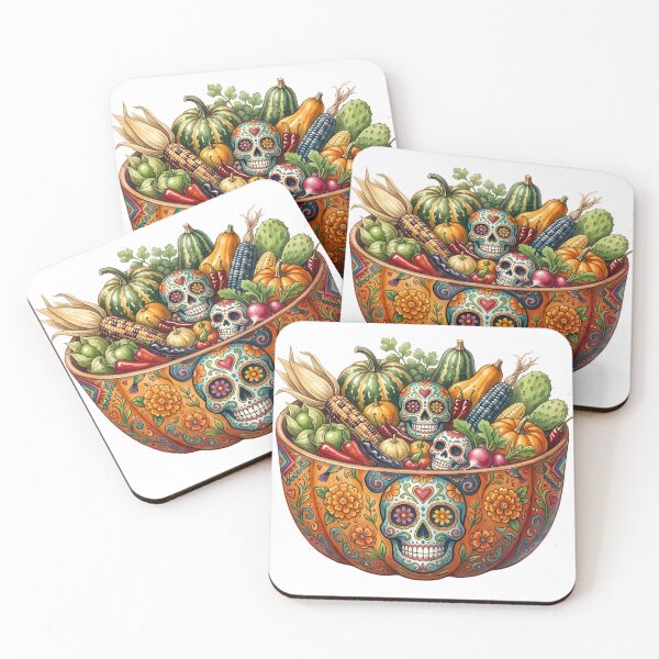 Item preview, Ilustración del cuenco de cosecha del día de los muertos designed and sold by BetweenForms.