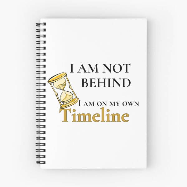 Item preview, I Am Not Behind I Am On My Own Timeline Sticker Mental Health Gift designed and sold by SapphosWeave.