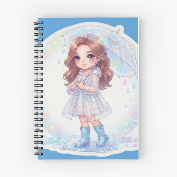 Item preview, Girl with an umbrella in the magical rain designed and sold by Azurart2.