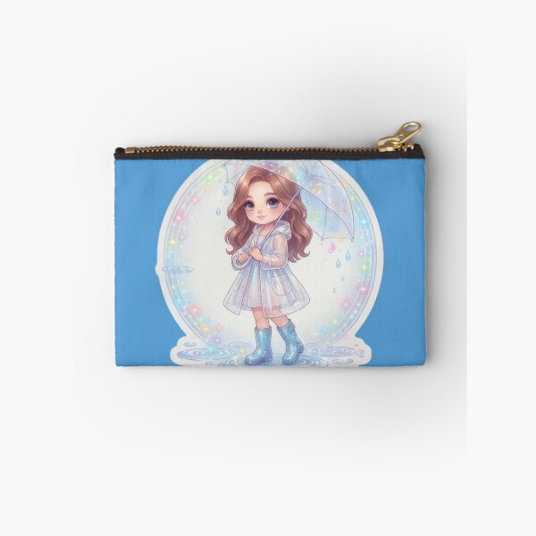 Item preview, Girl with an umbrella in the magical rain designed and sold by Azurart2.