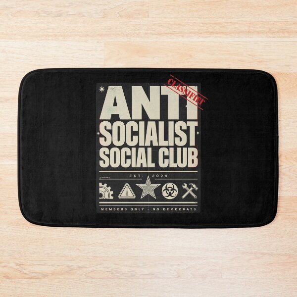 Item preview, Anti Socialist Social Club Bold Anti Socialism for Car Enthusiasts of Freedom designed and sold by Redgiant87x.