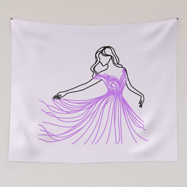 Item preview, Woman with Purple Dress designed and sold by Nitta Studio.