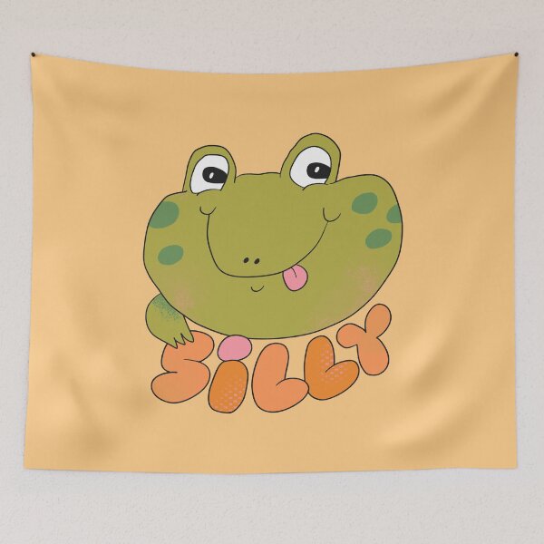 Item preview, Silly Frog (Orange) designed and sold by yellowflowerhut.