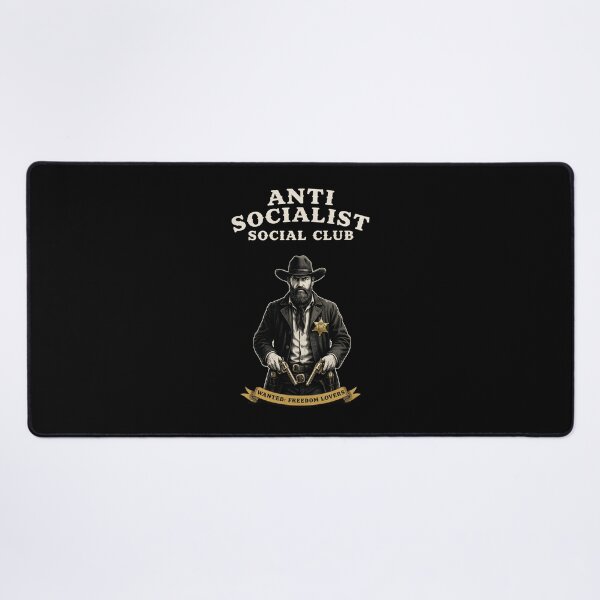 Item preview, Anti Socialist Social Club Funny Political for Freedom Lovers designed and sold by Redgiant87x.