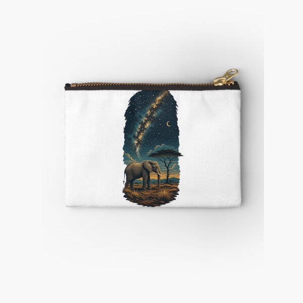 Item preview, Tanzania Elephant Vintage African Savanna Wildlife Illustration designed and sold by AMICO77.