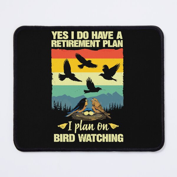 Item preview, My Retirement Plan Is Birds - Funny Bird Watching Retro Sunset Art designed and sold by BendyBeasts.