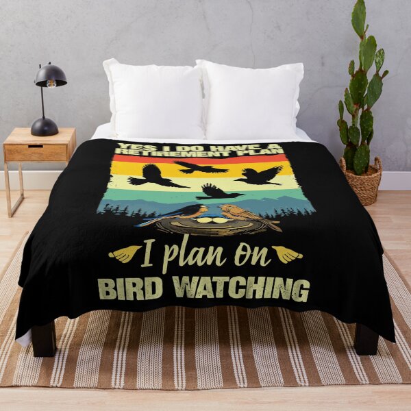 Item preview, My Retirement Plan Is Birds - Funny Bird Watching Retro Sunset Art designed and sold by BendyBeasts.