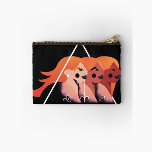 Item preview, Fire Signs Zodiac Trio – Leo Aries Sagittarius Astrology Illustration designed and sold by BuckaBaby.