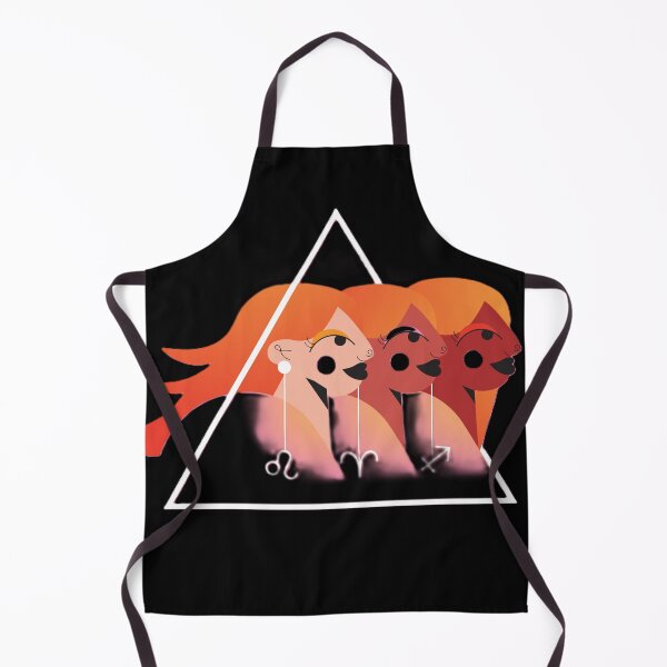 Item preview, Fire Signs Zodiac Trio – Leo Aries Sagittarius Astrology Illustration designed and sold by BuckaBaby.