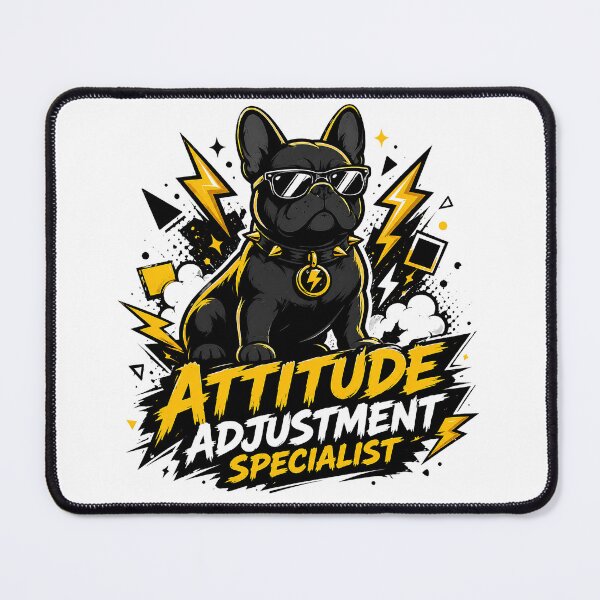 Item preview, Funny French Bulldog Attitude Adjustment Specialist Shirt designed and sold by PawVerse Studio ⭐⭐⭐⭐⭐.