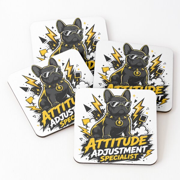 Item preview, Funny French Bulldog Attitude Adjustment Specialist Shirt designed and sold by PawVerse Studio ⭐⭐⭐⭐⭐.