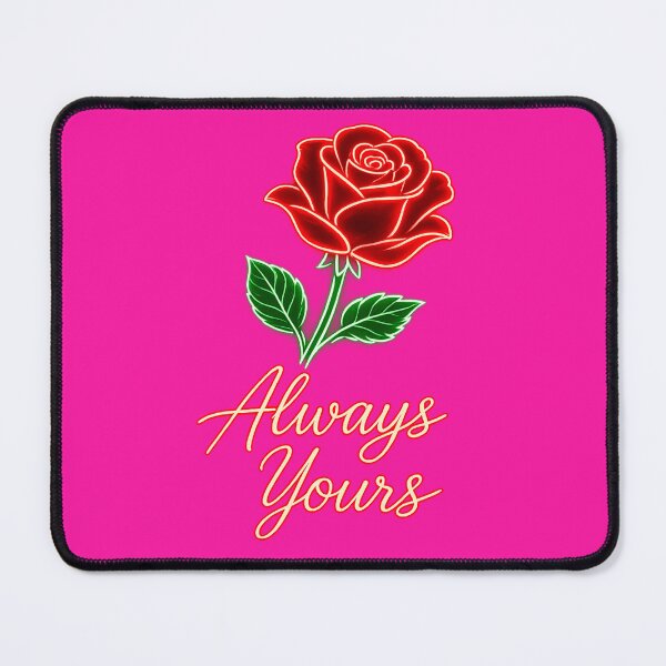 Item preview, Always Yours Romantic Neon Rose Love Graphic designed and sold by WHConwayDesigns.