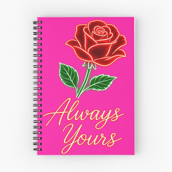 Item preview, Always Yours Romantic Neon Rose Love Graphic designed and sold by WHConwayDesigns.