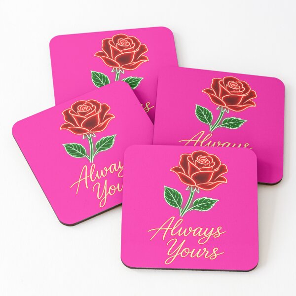 Item preview, Always Yours Romantic Neon Rose Love Graphic designed and sold by WHConwayDesigns.
