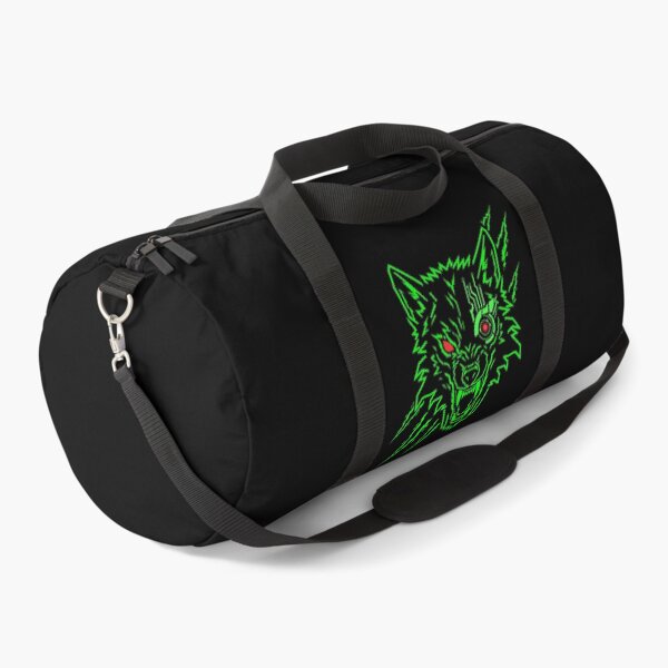 Item preview, Neon Green Cyber Wolf Cyborg Head | Futuristic Sci-Fi Robot Wolf Cyberpunk Art designed and sold by Neon_Ronin.